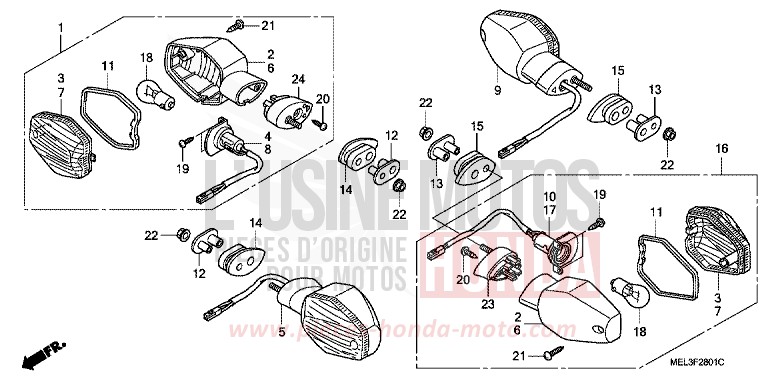 RADIATEUR (CBR1000RR6/7) von CBR1000RR "Fireblade" GRAPHITE BLACK (NHB01BA) von 2006